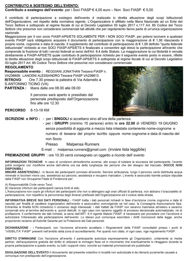 42° Camminata dei Tre Campanili